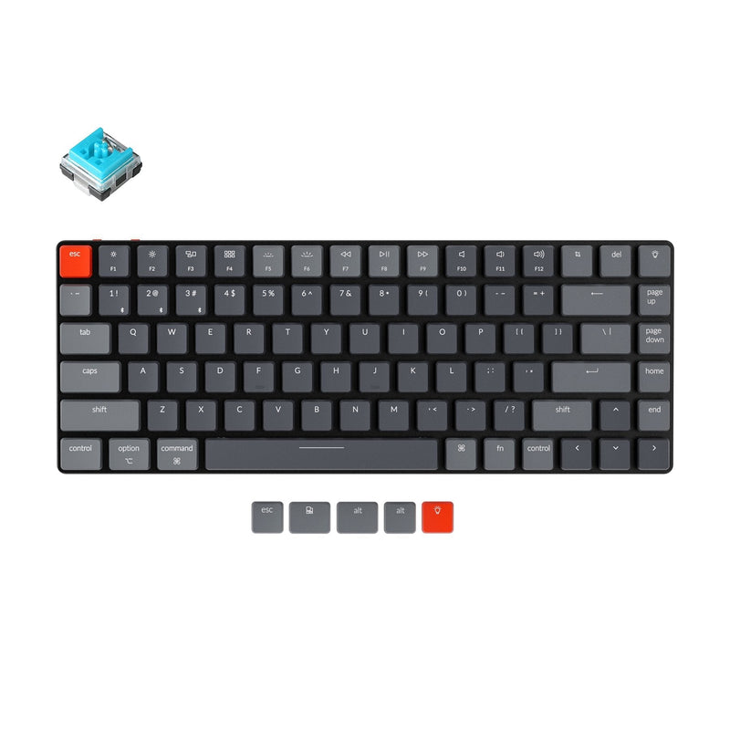 Keychron K3 (Hot-Swappable) Ultra-Slim White Backlight Teclado Mecânico Wireless