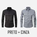 KIT 2 CAMISAS T-CARBON™  SLIM PREMIUM- R$267,00 de Desconto