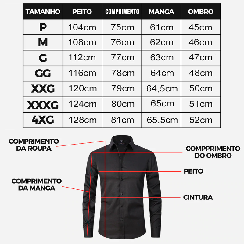 KIT 2 CAMISAS T-CARBON™  SLIM PREMIUM- R$267,00 de Desconto